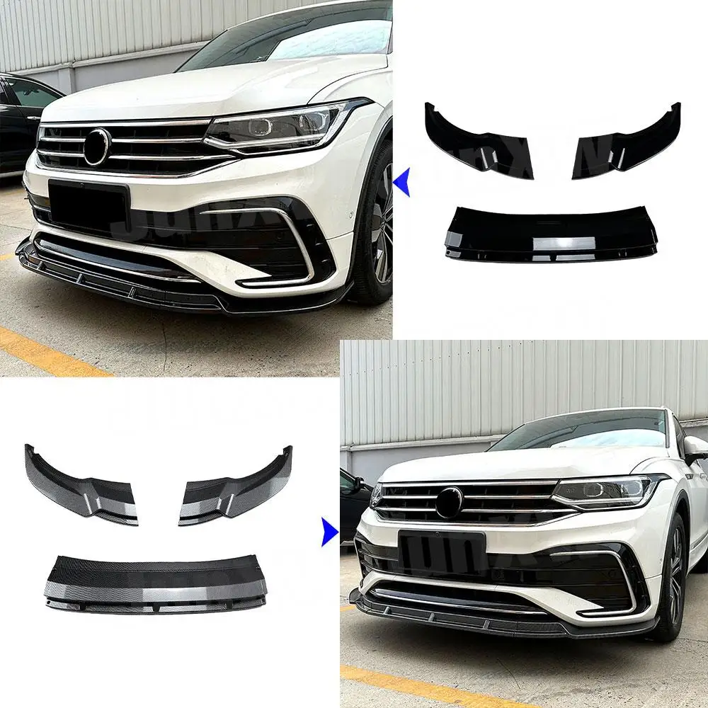 ABS Material Front Lip Front Shovel for Volkswagen vw Tiguan L 2017-22  modified Auto Accessories - AliExpress