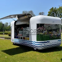 Custom Design Mobile FoodEGFA Trailer Outdoor Kitchen Cart Hot Dog Juice Stand Mini Truck