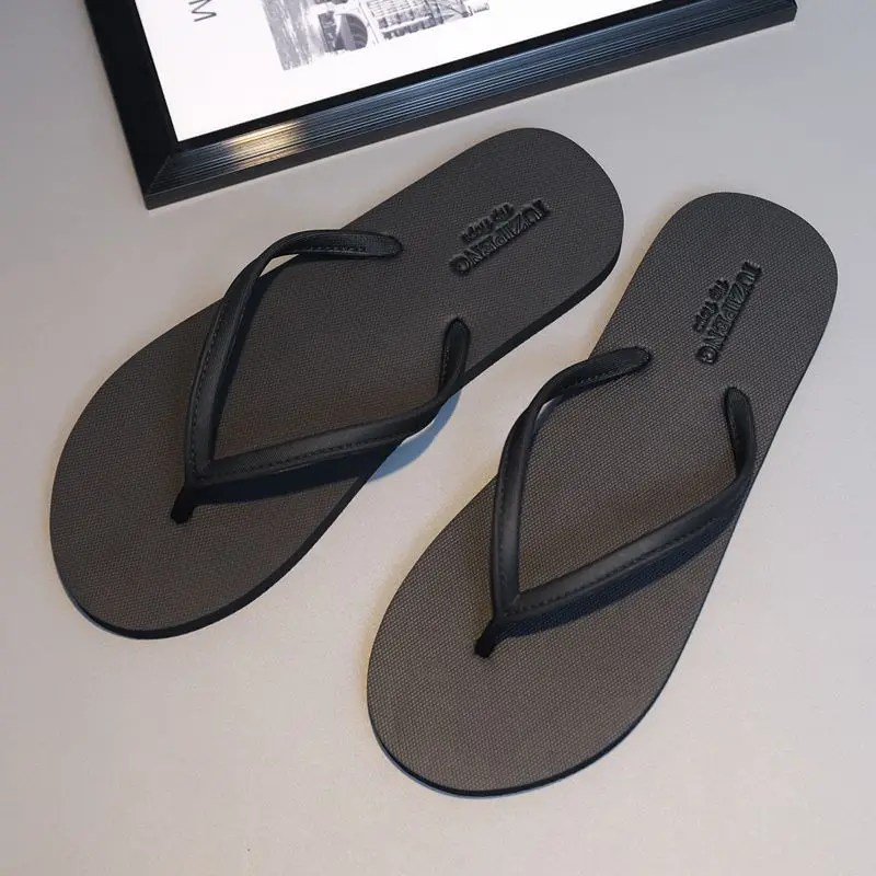 A78 Trendy 2024 summer outer wear non-slip flip-flops Internet celebrity beach youth trendy slippers for men to go out