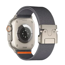 Braided Elastic Nylon Strap for 38mm 40mm 41mm (Dark Gray)