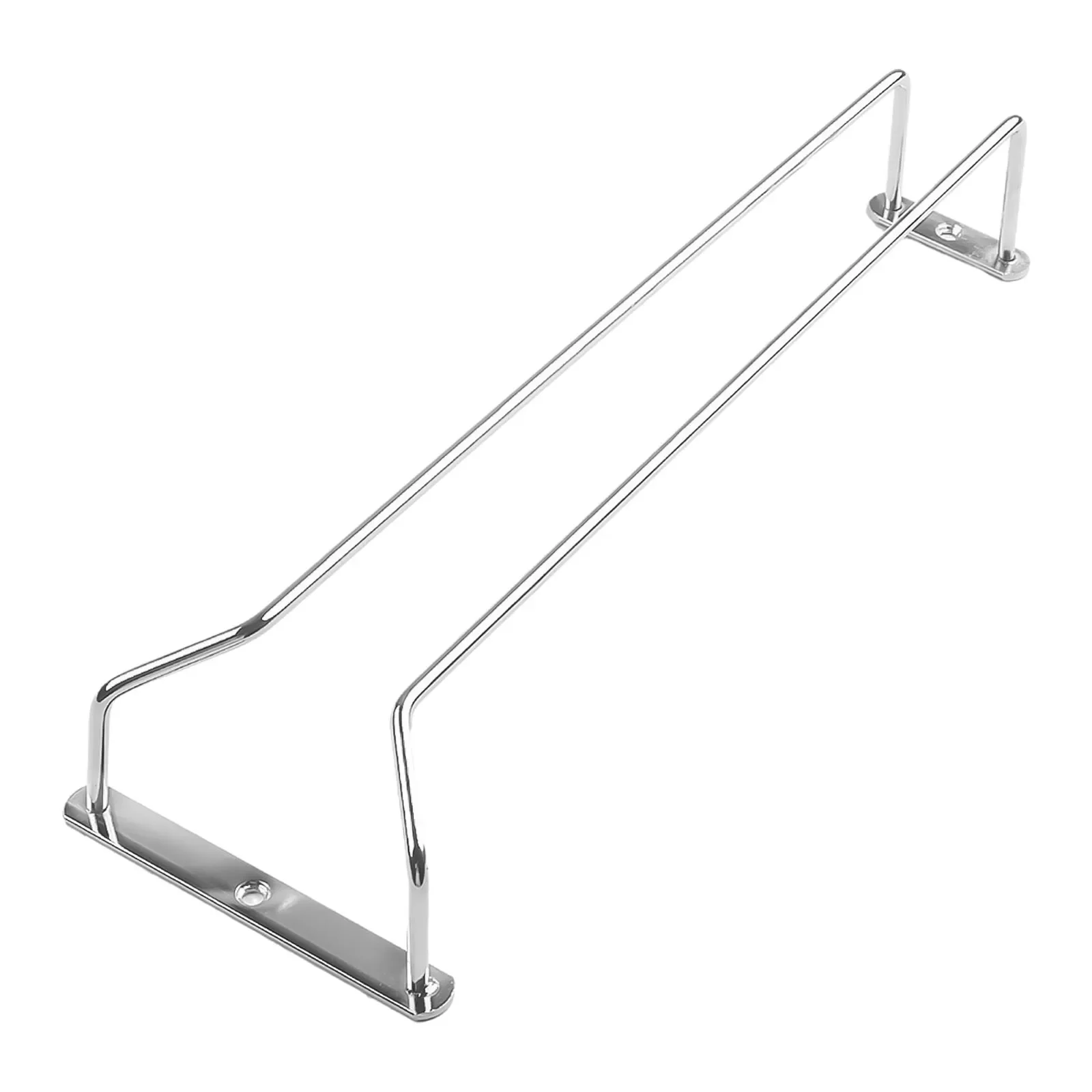 Stainless Steel Wall Mount Wine Glass Hanging Holder Goblet Organizer Rack Champagne Cup Holder Hanging Bar Hanger Shelf