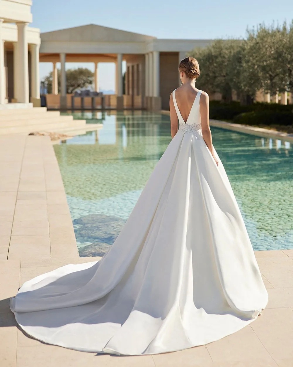 SoDigne Modern Satin Wedding Dresses A-Line Sleeveless Vestido De Noiva Women Bridal Dress Princess Wedding Gowns Customized 13 S6d1a21690ffc406cbc622240b2a4a77aQ