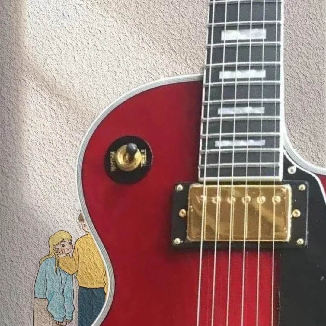 

Высокое качество, 6-snarige Gitaar Les Paul, оригинальный чемодан, Cs40453, реальное изображение