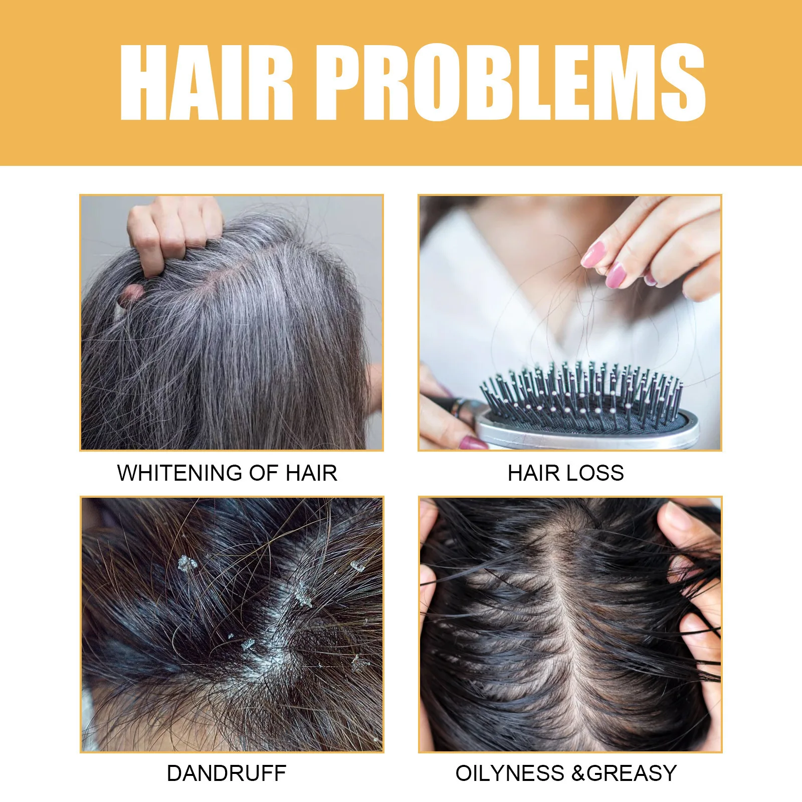 Description Picture 5 of itemEELHOE Anti Hair Loss Conditioner Ginger Essence Moisturizing Hair Damage Repair Frizzy Smoothing Care Hair Darkening Treatment