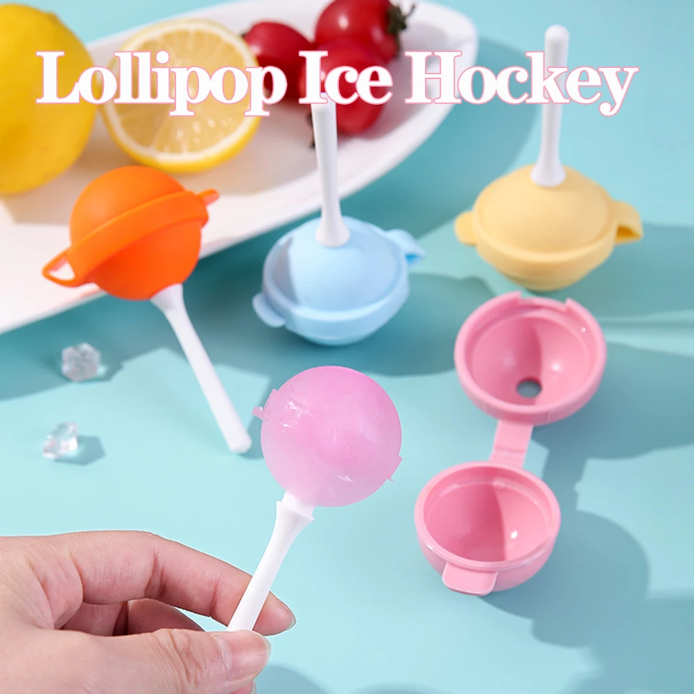 

4 Piece Lollipops Popsicle Mold Multipurpose Ice Making Template DIY Ice Drinking Tool