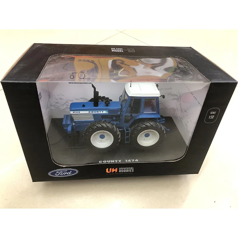 Uh Diecast 1:32 Scala Ford County 1474 Trattore In Lega Modello Di Veicolo Agricolo Collezione Souvenir Display 4032