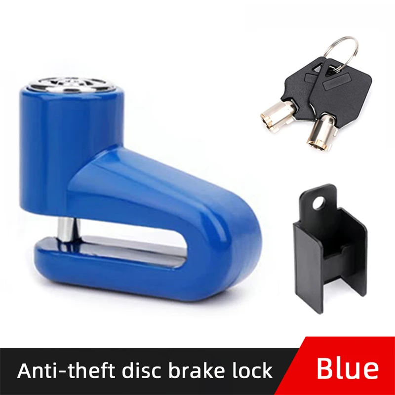1PCS Bicycle Disc Brake Lock Anti-Theft Lock Portable Motorcycle Disc Brake Mountain Bike Reminder Rope Accessories