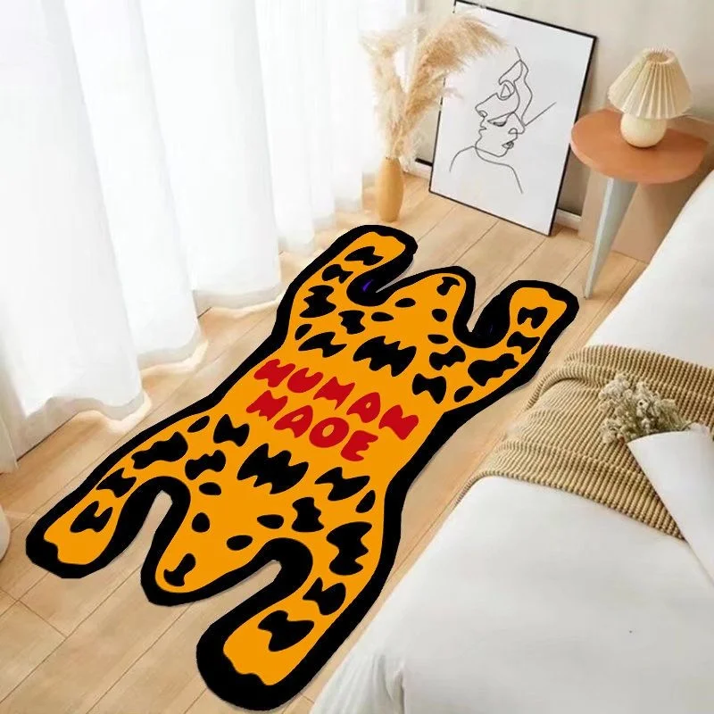 Human Made Rug Cartoon Tiger Lounge Rug Human Made Tiger Irregular Carpet  Luxury Bedroom Bedside Carpet Living Room Home Decor - AliExpress