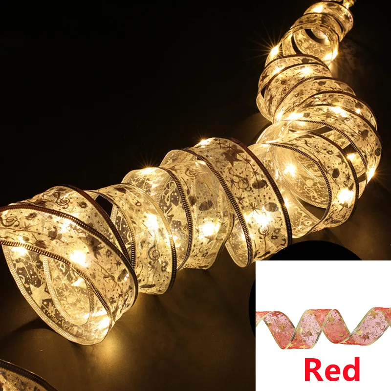 Aswesaw LED Ribbon Fairy Lights - 10m Christmas Tree Decoration