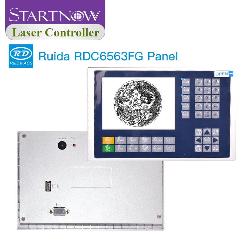 Startnow 무선 원격 광섬유 제어 시스템, RDC6563FG, Ruida DSP 메인 보드, 금속 하이브리드 레이저 커팅 머신용 사용