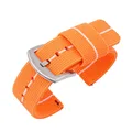 Orange white silver