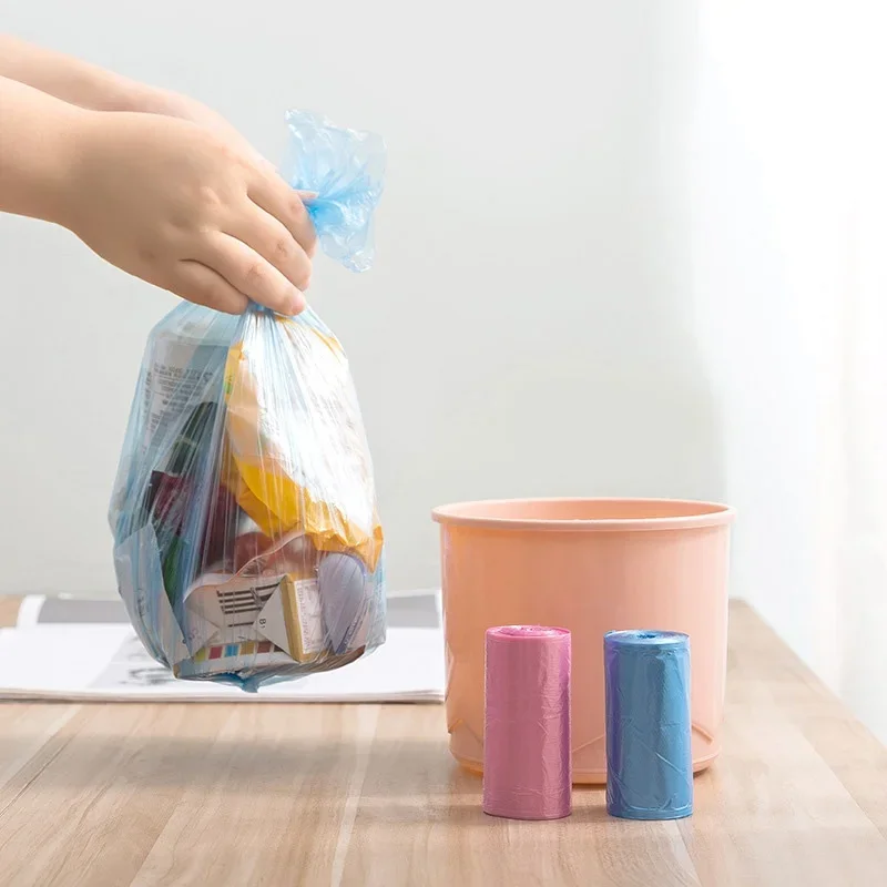 30Pcs/ Roll Mini Desktop Trash Can Bags trash bags garbage bags Bathroom Bedroom Office Car Rubbish Bags Trash Storage Garbage Bag for Kitchen item