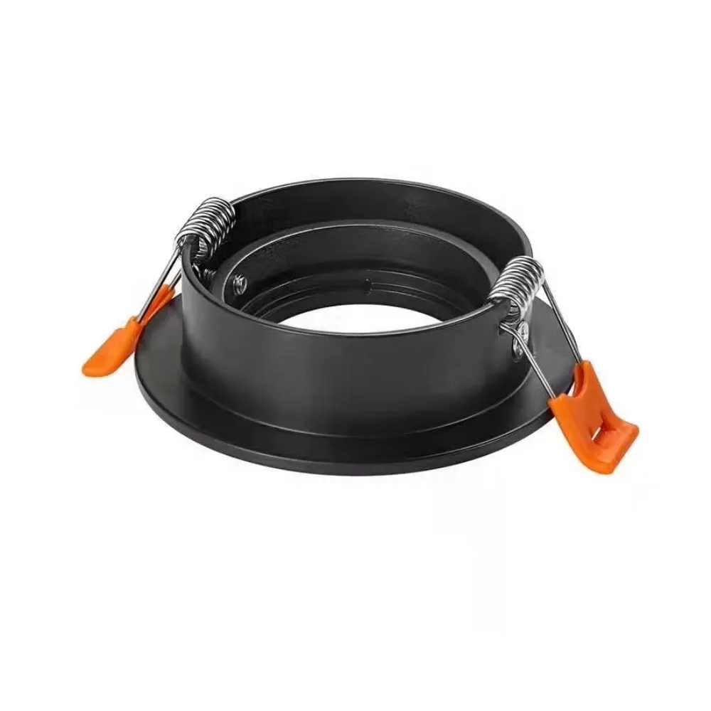 3/6/ 9 Black Round Recessed Downlight Holder 82mm Cut-out 62mm Adjustable Frame Housing Round Spotlights