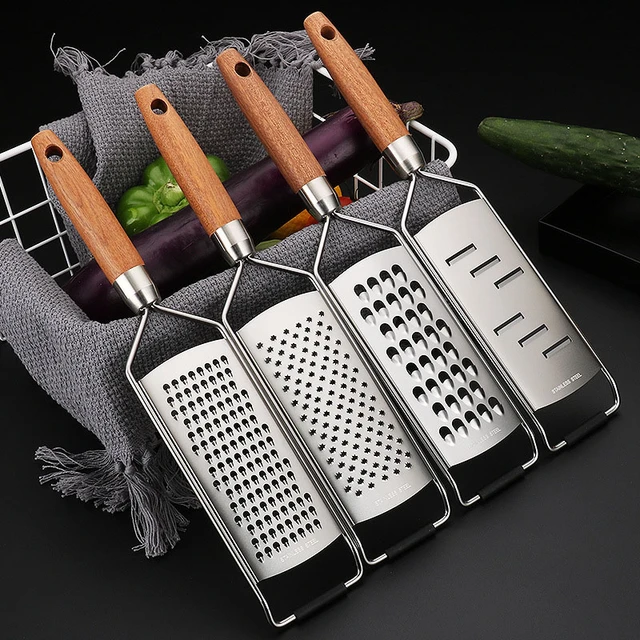 1111fourone Cheese Grater Stainless Gadget Fruit Vegetable Carrot Shredders Fruit Potato Carrot Grater Kitchen Accessories, As Shown