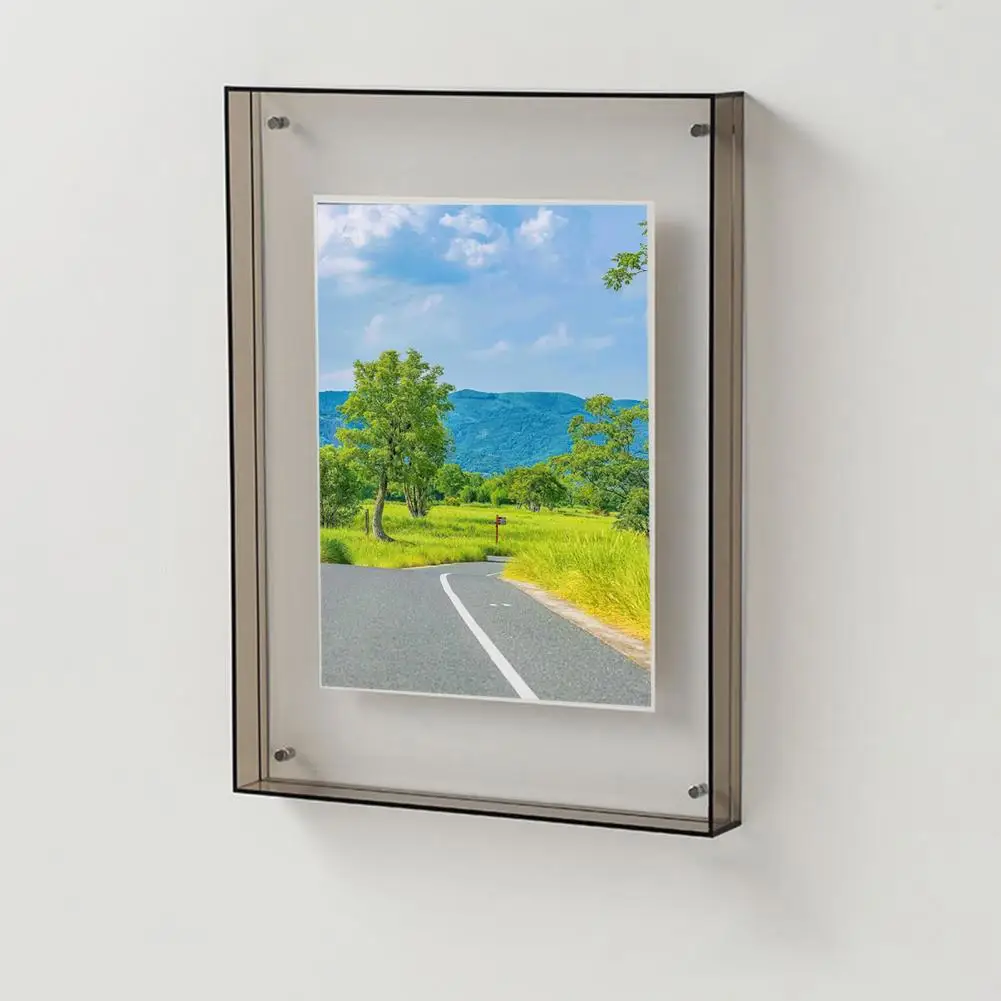 

Vivid Photo Frame Vibrant Acrylic Picture Frame Modern Wall Art for Gallery Home Office Decoration Floating Desk Frame Acrylic