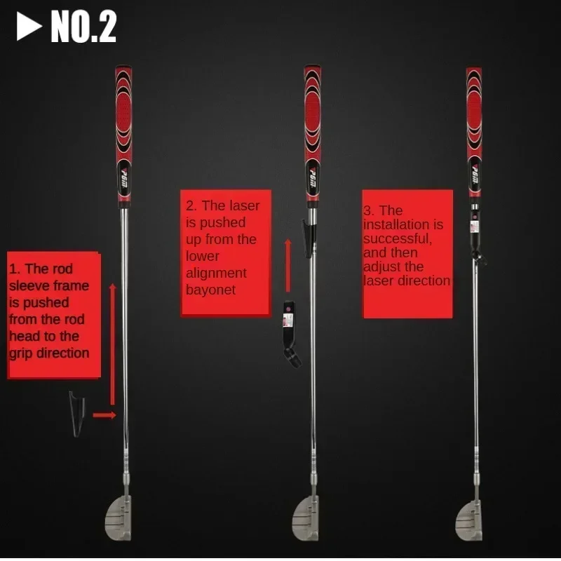 PGM Golf Putter Laser Sight Machine Aiming Instrument Indoor Teaching Linear Laser Golf Putter Training Aids Golf Accessories 5