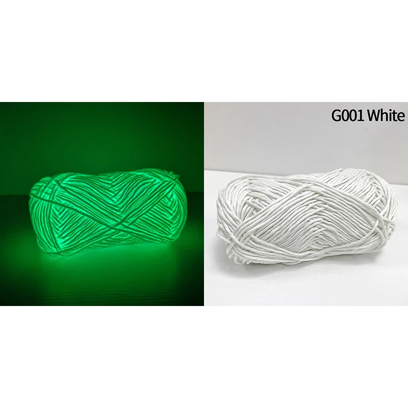 50g Functional Luminous Yarn Glow In The Dark Polyester Chunky