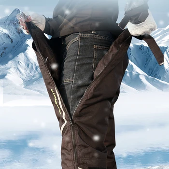 AMU Motorcycle Quick Take Off Waterproof Windproof Thermal Protective Pants Gor Men And Women 1