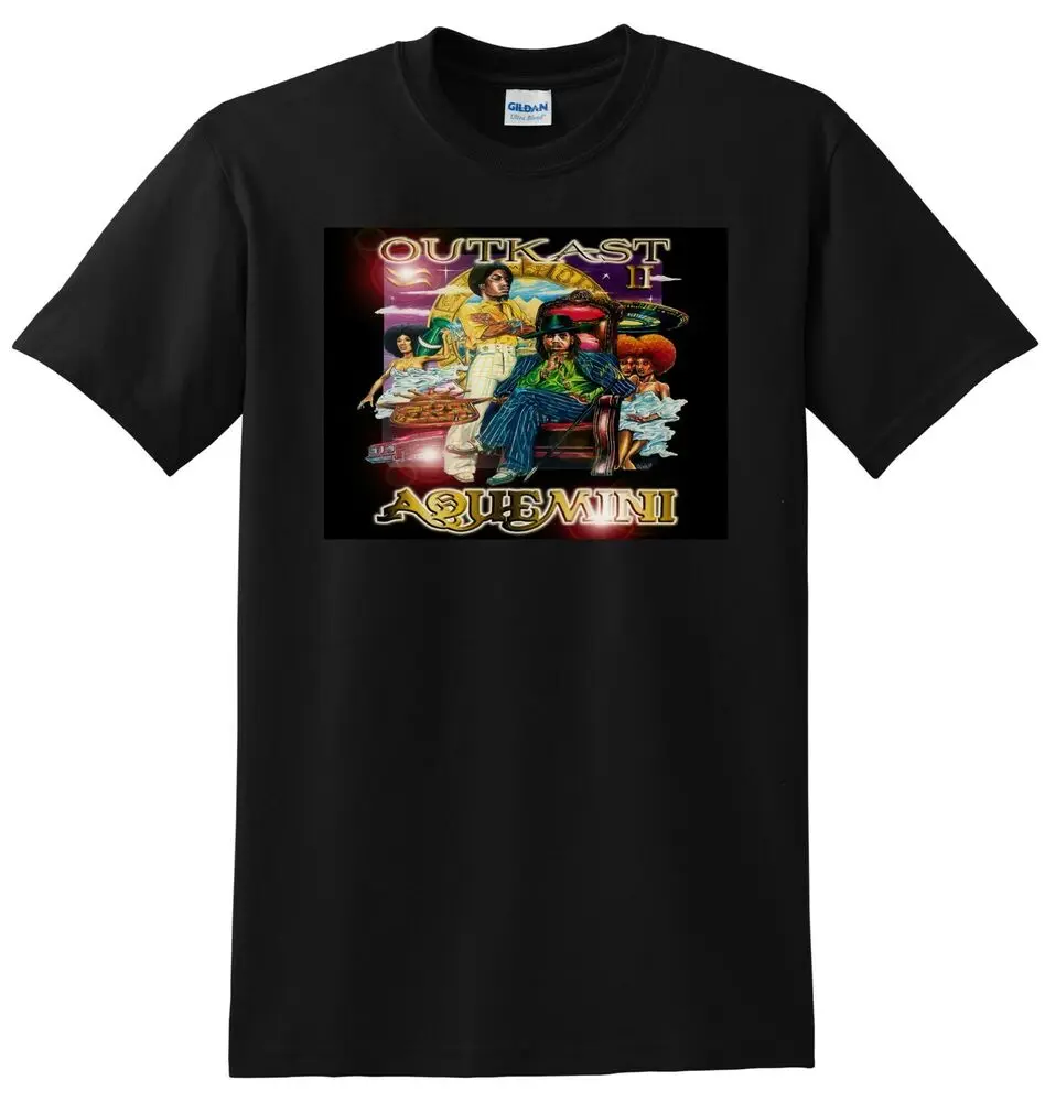 Футболка OUTKAST aquemini, виниловый чехол для cd, маленький, средний, большой размер, высококачественный 100% хлопок, короткий рукав