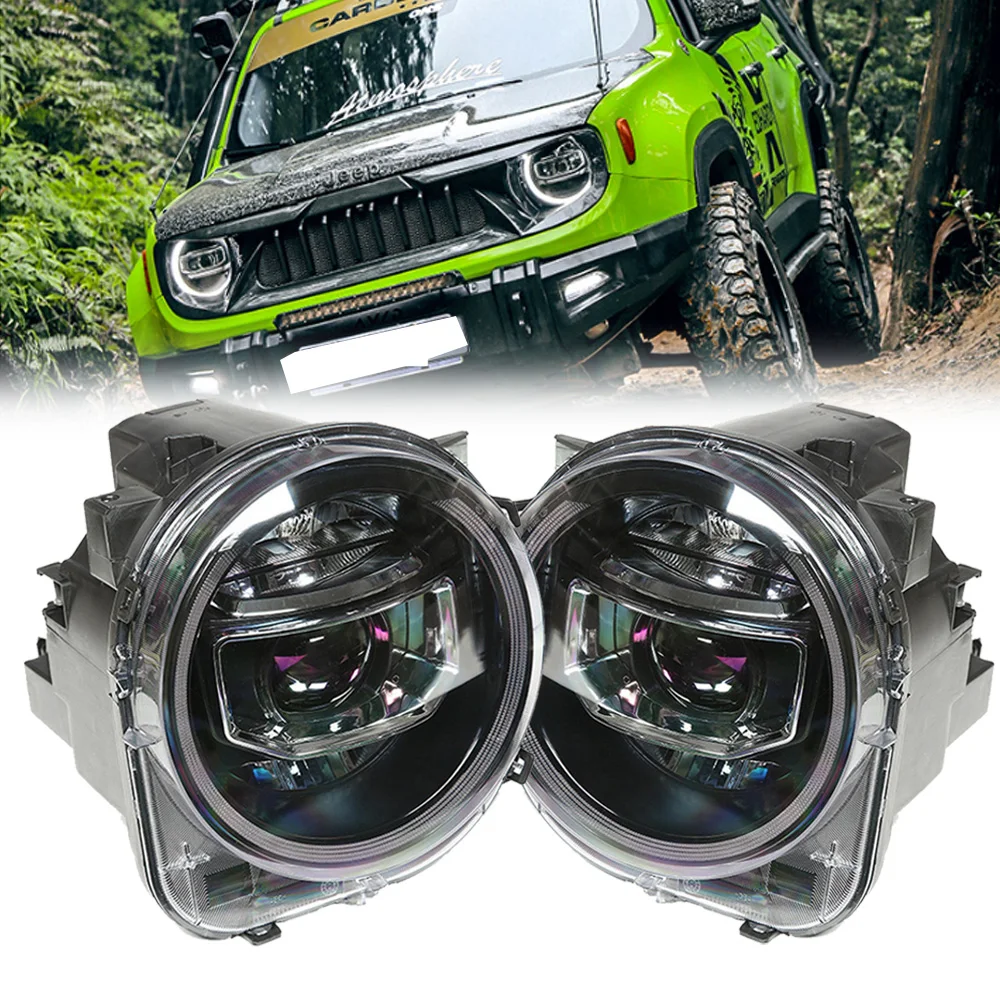 Car LED Headlights for JEEP Renegade 20162021 Headlights Plug and Play with DRL Turning Signal