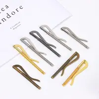 New Simple Metal Money Clip Bifold Spring Clamp Unique Design Bar Wallet Replace Parts Cash Holder Portable Wallet Durable Clips 2