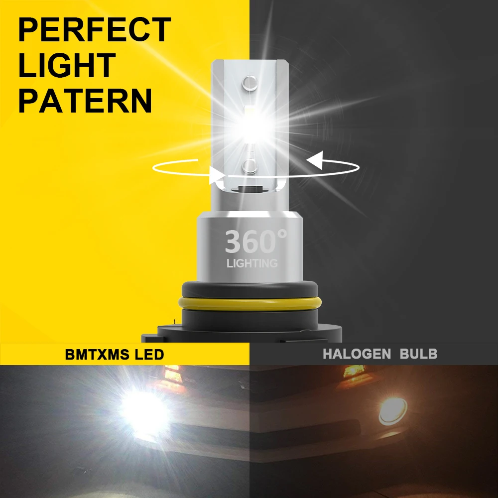 BMTxms 2PCS H8 H11 H10 HB3 9006 HB4 LED 안개등 DRL 램프 포드 포커스 2 3 4 몬데오 4 5 피에스타 퓨전 쿠가 이스케이프용