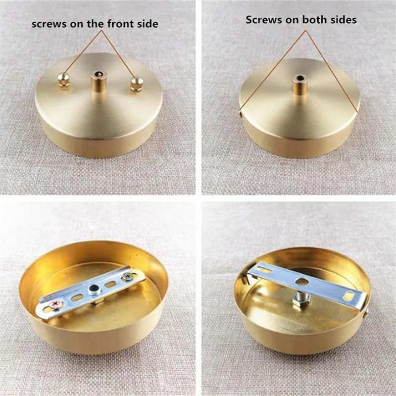 Pendant Light Hook Brass Base circular ceiling plate for lighting accessories