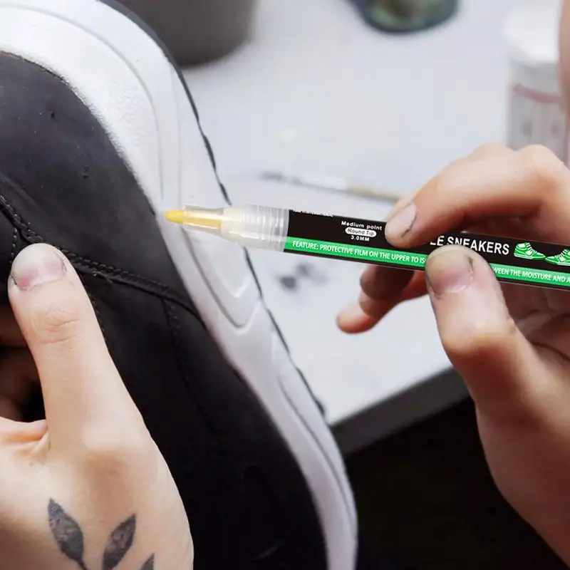 

Waterproof shoe cleaning White Trainer Pen Midsole Restore Sneaker Marker Shoe Whitener Sneaker Cleaning Pens White Shoe Polish