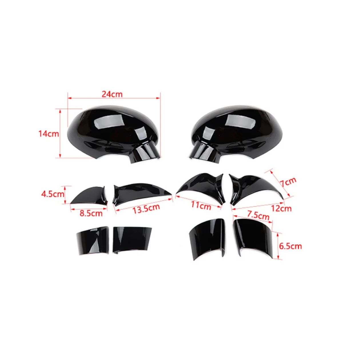 

For Dodge Challenger 2009-2022 Car Side Rearview Mirror Decoration Cover Trim Decal Exterior Accessories