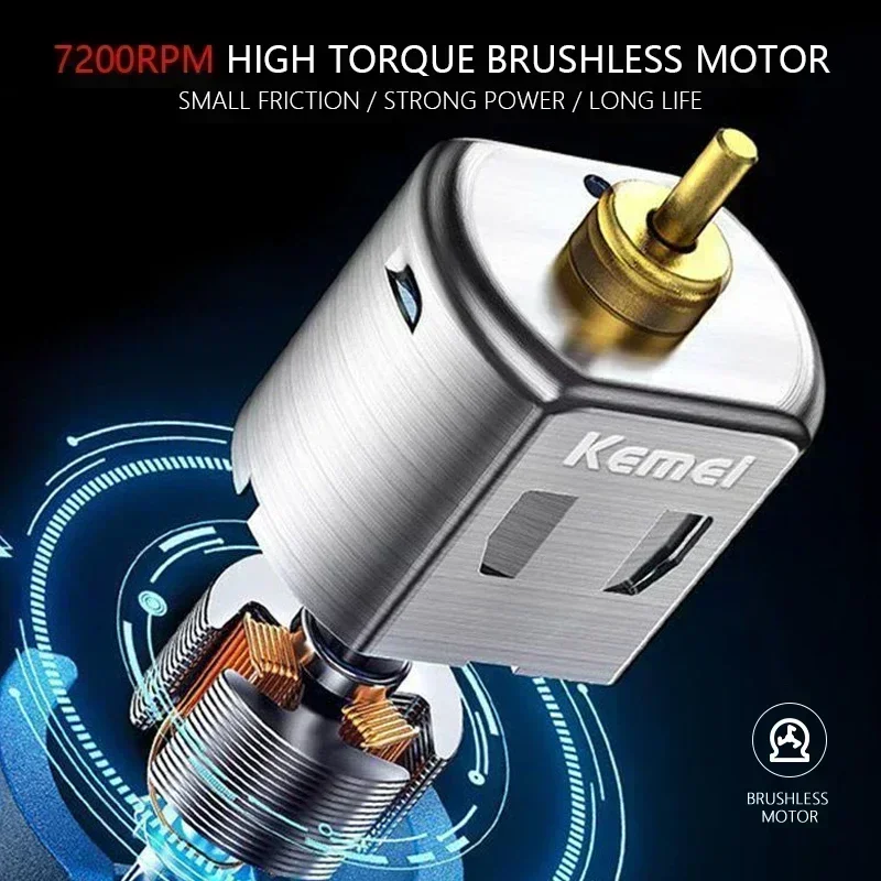 Kemei KM-2299 Hair Trimmer Machine Men's Haircut Machine Hair Clipper Professional Cutter Hair Cutting Machine Clipper - Image 5