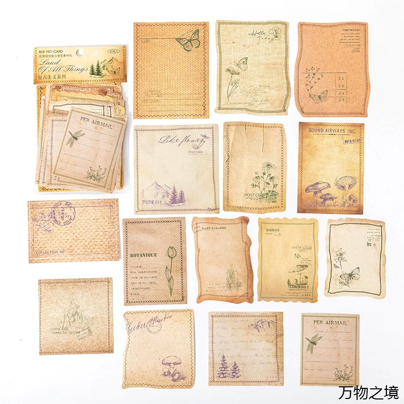 Vintage Craft Paper Diy Projects  Vintage Series Materials Paper - 30  Sheets - Aliexpress