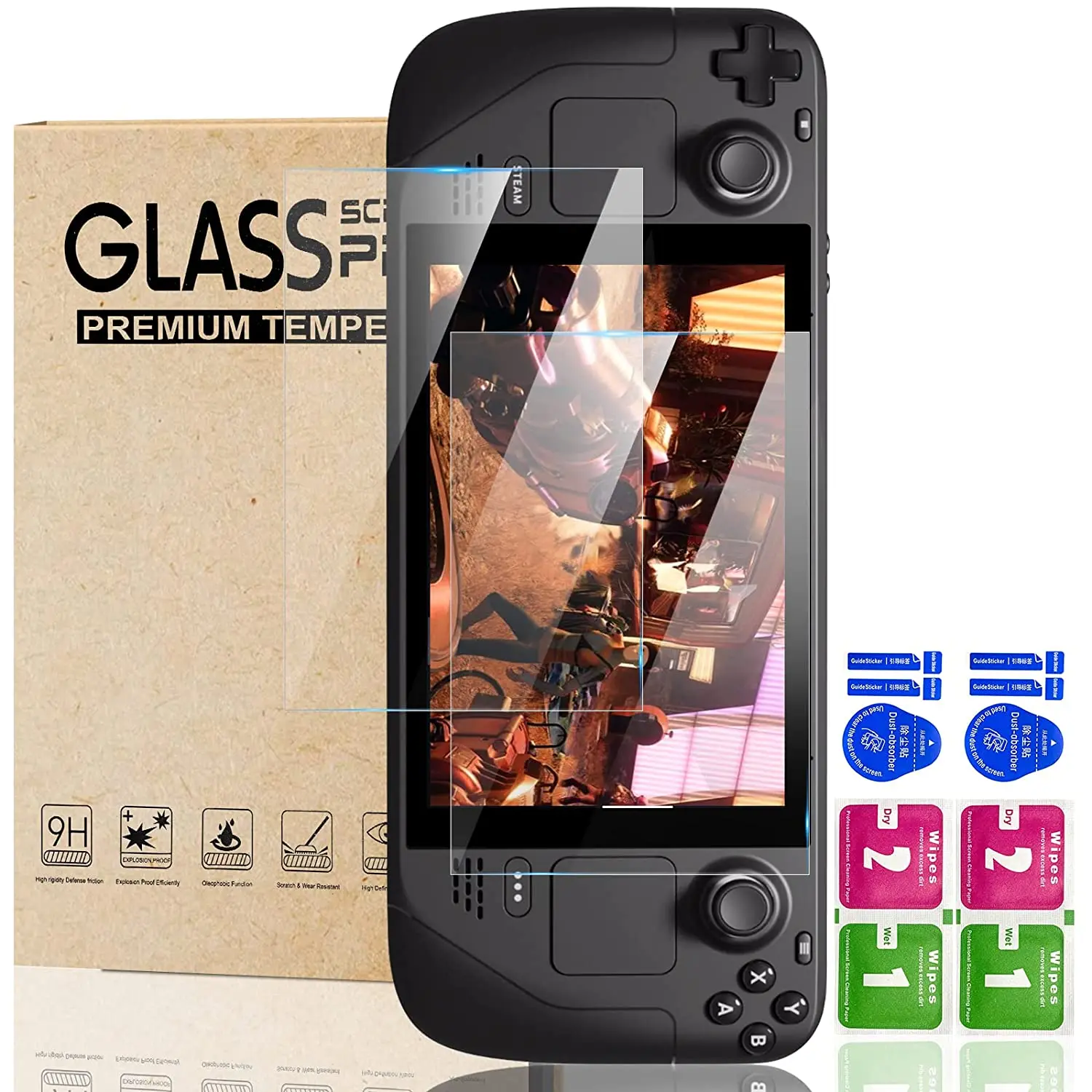 Screen Protector Compatible With Steam Deck 2022 Tempered Glass