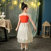 Robe de luxe Vaiana pour enfants, ensemble de costume d'actrice de film pour filles avec accessoires, robe de style polynésien pour fête à thème 6