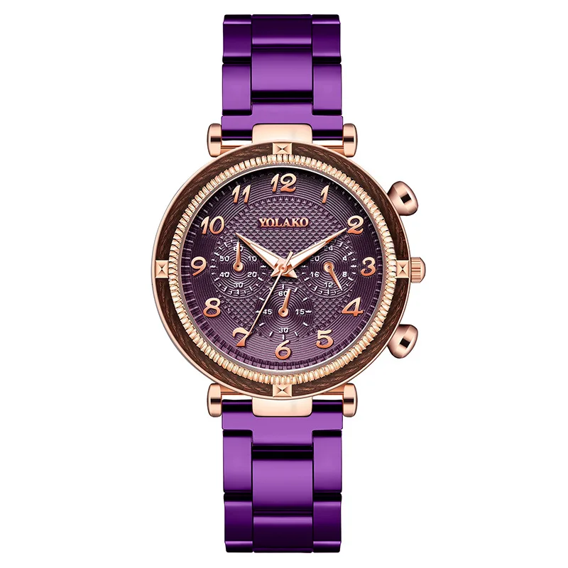 

Retro Round Quartz Fashion Digital Dial Casual Wrist Watches Stainless Strap Fashionable Clock Waterproof Wristwatch for Women