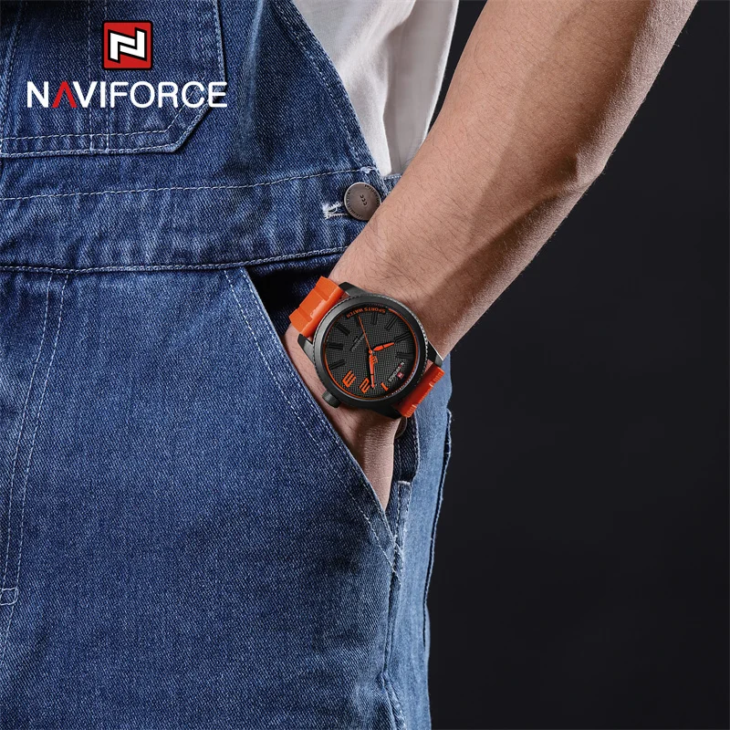 NAVIFORCE Top Luxury Brand orologio al quarzo da uomo cinturino in Silicone orologi militari 30ATM orologio da polso impermeabile Relogio Masculino 2022