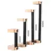2 Pcs Wooden Push-up Bar Parallettes Bar Non-slip Handlebar for Bodybuilding Fitness Floor Workout Gymnastics Solid Wood Bracket 6