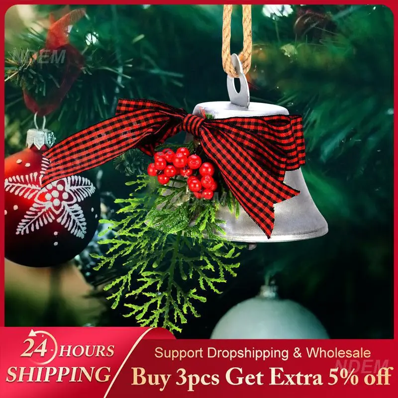 

Большой Рождественский подвесной колокольчик, праздничная сосна вдоль пластиковых искусственных украшений, специальные винтажные стильные колокольчики 90 г, многофункциональные