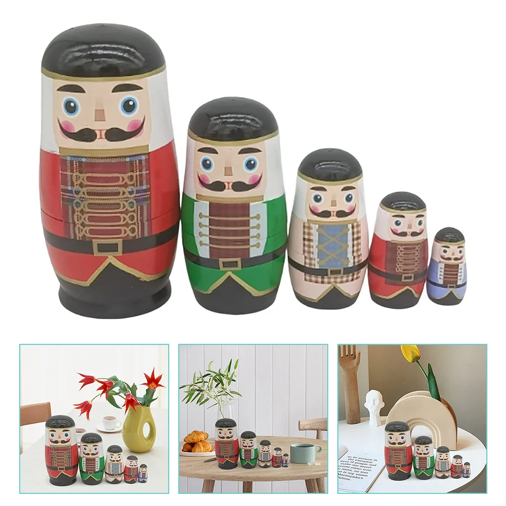 

Nutcracker Nesting Dolls Christmas Matryoshka Dolls Russian Nesting Dolls Kids Wooden Collectible Dolls