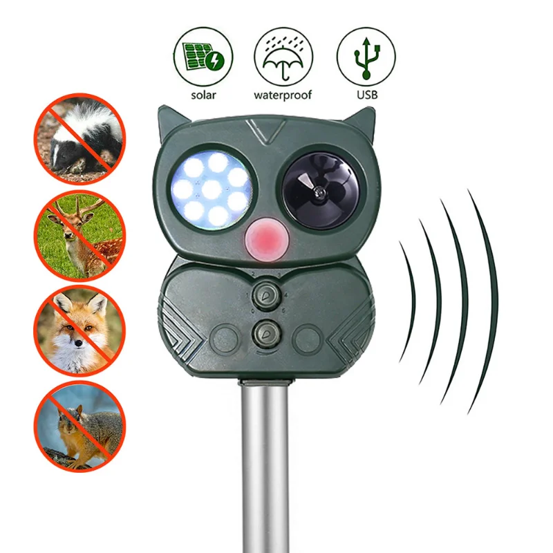 Ahuyentador De Perros Repelente Para Gatos Aves Espanta Animales  Ultrasónico USB