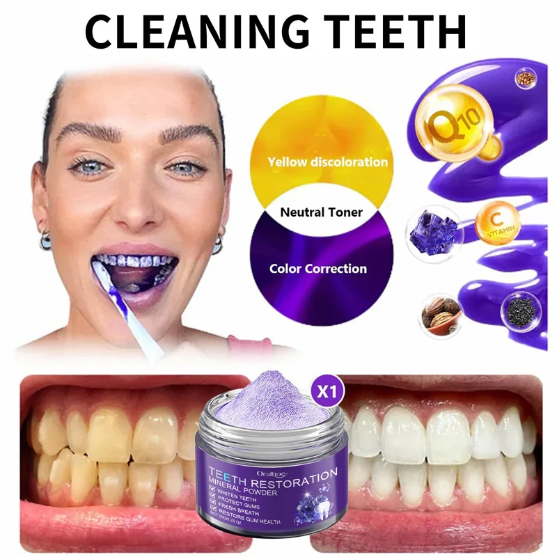 Mineral powder for tooth restoration tooth powder