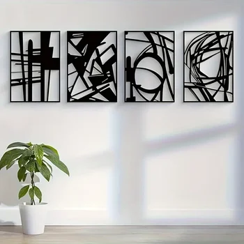 Abstract Minimalist Metal Wall Art 1
