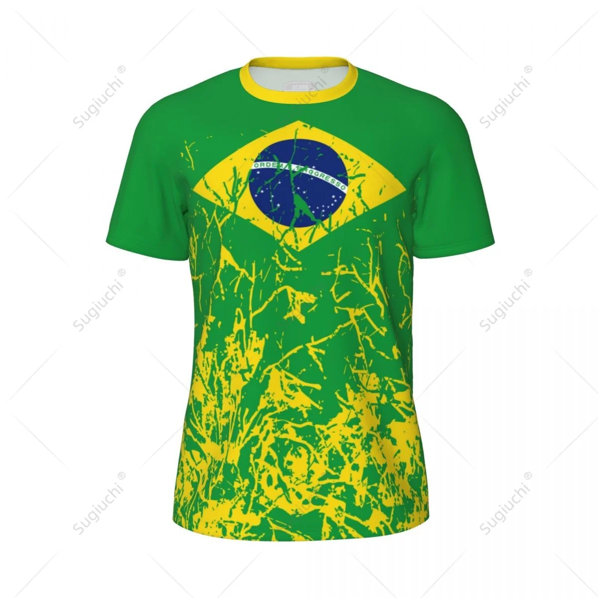 exclusive design brazil flag grain 3d printed men for running bike soccer tennis fitness sports tshirt mesh fans short t shirt Exclusive design Brazil Flag Grain 3D Printed Men For Running Bike Soccer Tennis Fitness Sports tshirt Mesh Fans Short T-shirt 2
