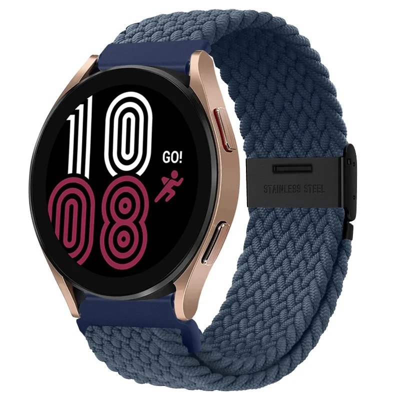 Braided Elastic Nylon Band - 20mm/22mm - Multi-Functional Smartwatch Bracelet