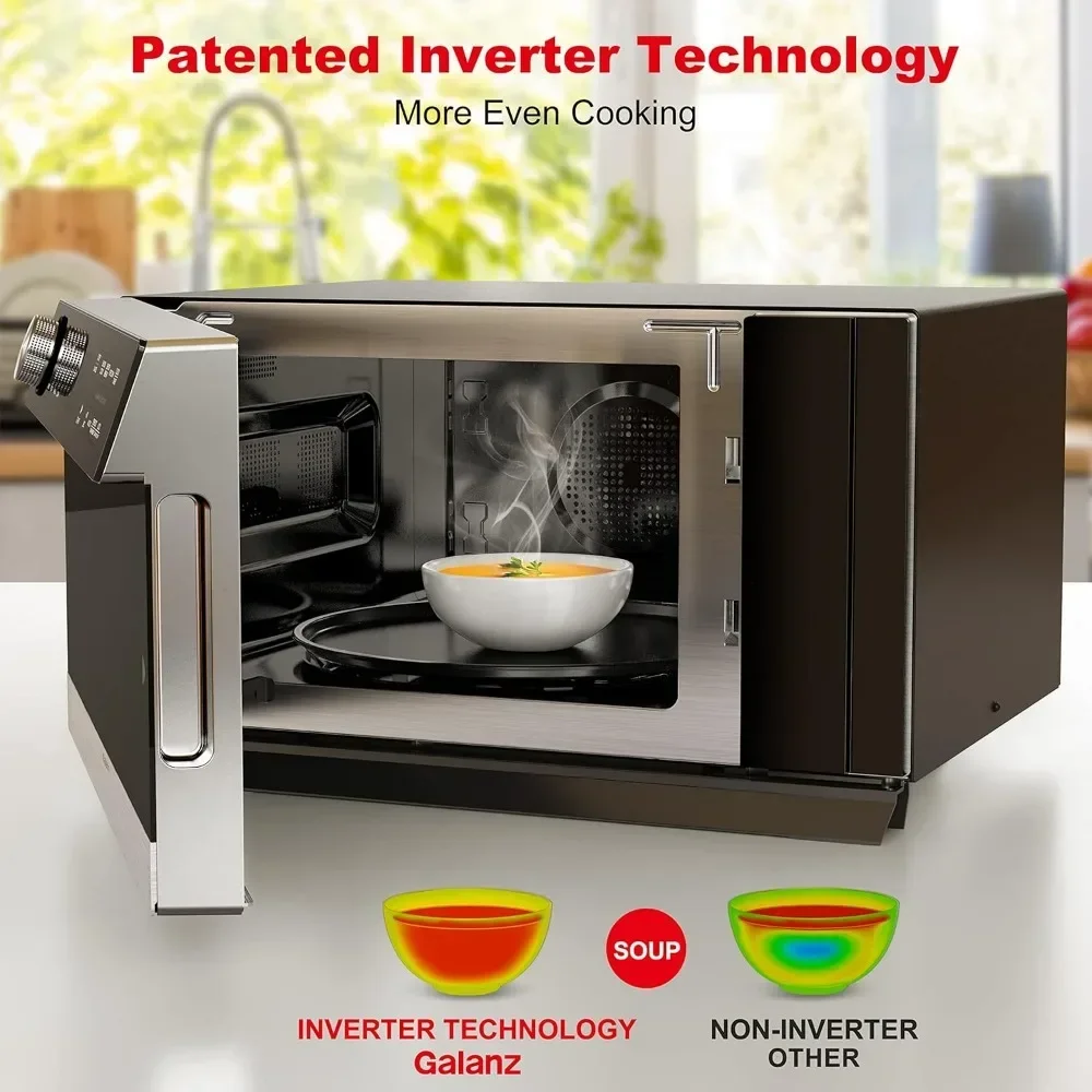 4-in-1 ToastWave with TotalFry 360, Convection, Microwave, Toaster Oven, Air Fryer, 1000W,1.2 Cu.Ft, LCD Di 4