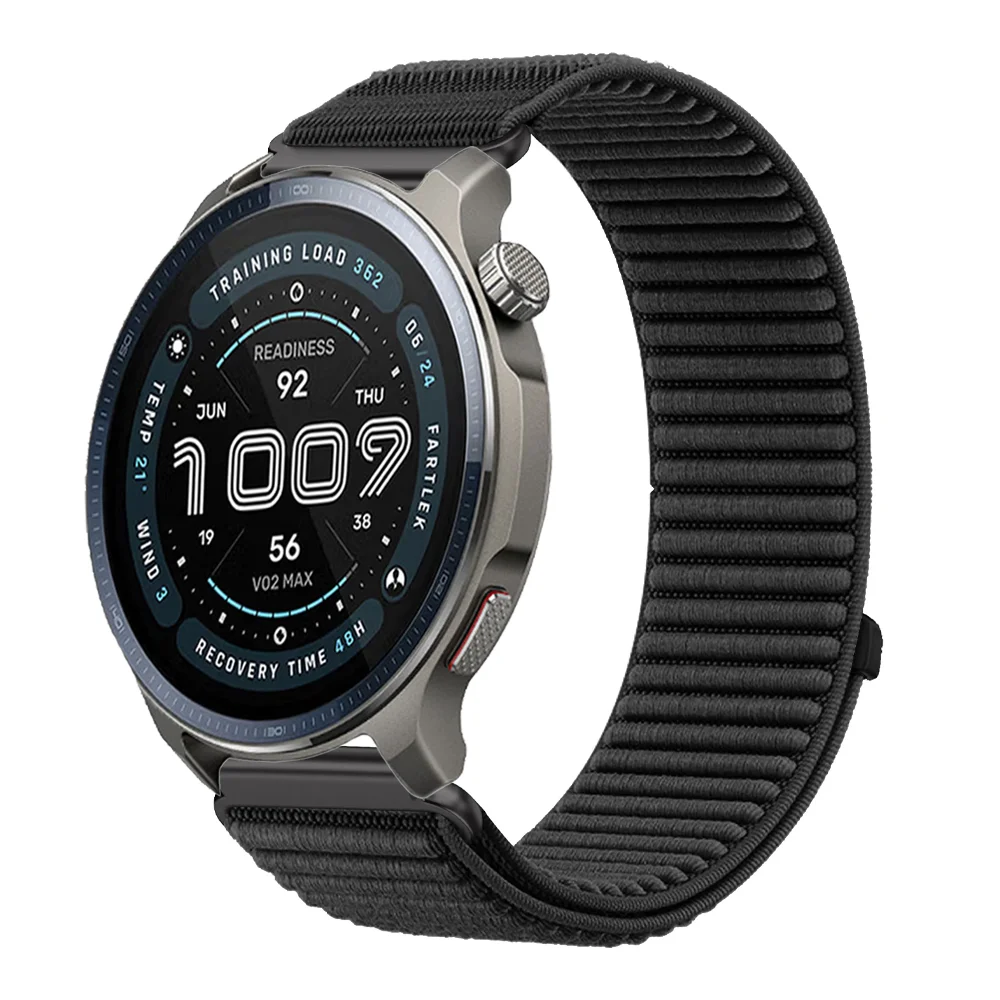Premium 22mm Nylon Loop Sports Strap - Comfortable Bracelet Watchband