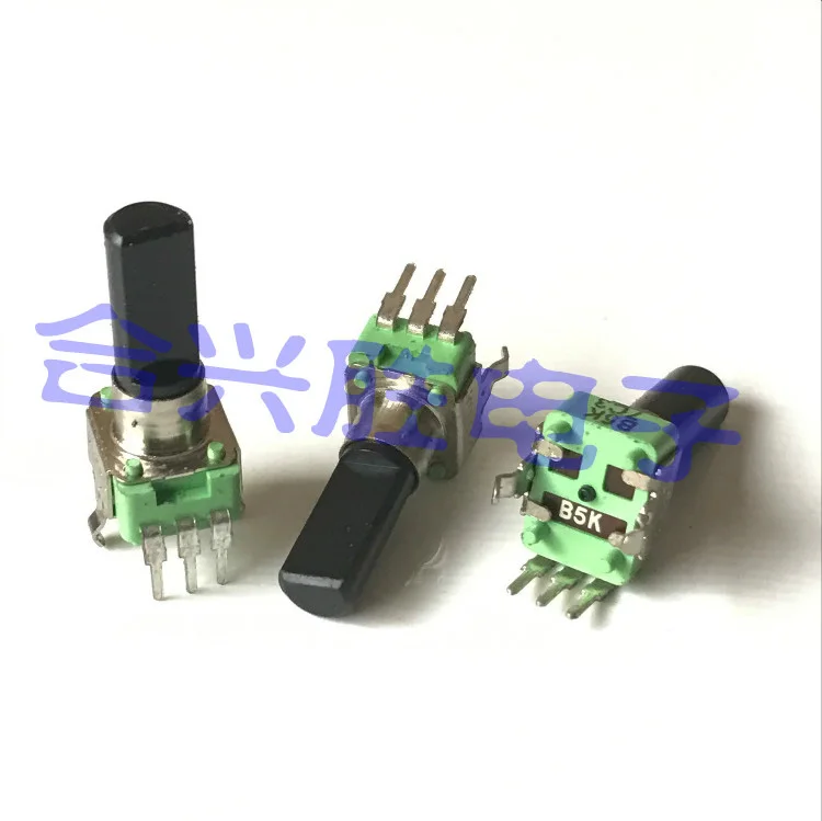 1 Pezzo 09 Tipo Mixer Potenziometro Rotativo Singolo B5K Con Amplificatore Di Potenza Midpoint Volume Audio Lunghezza Albero 18Mm
