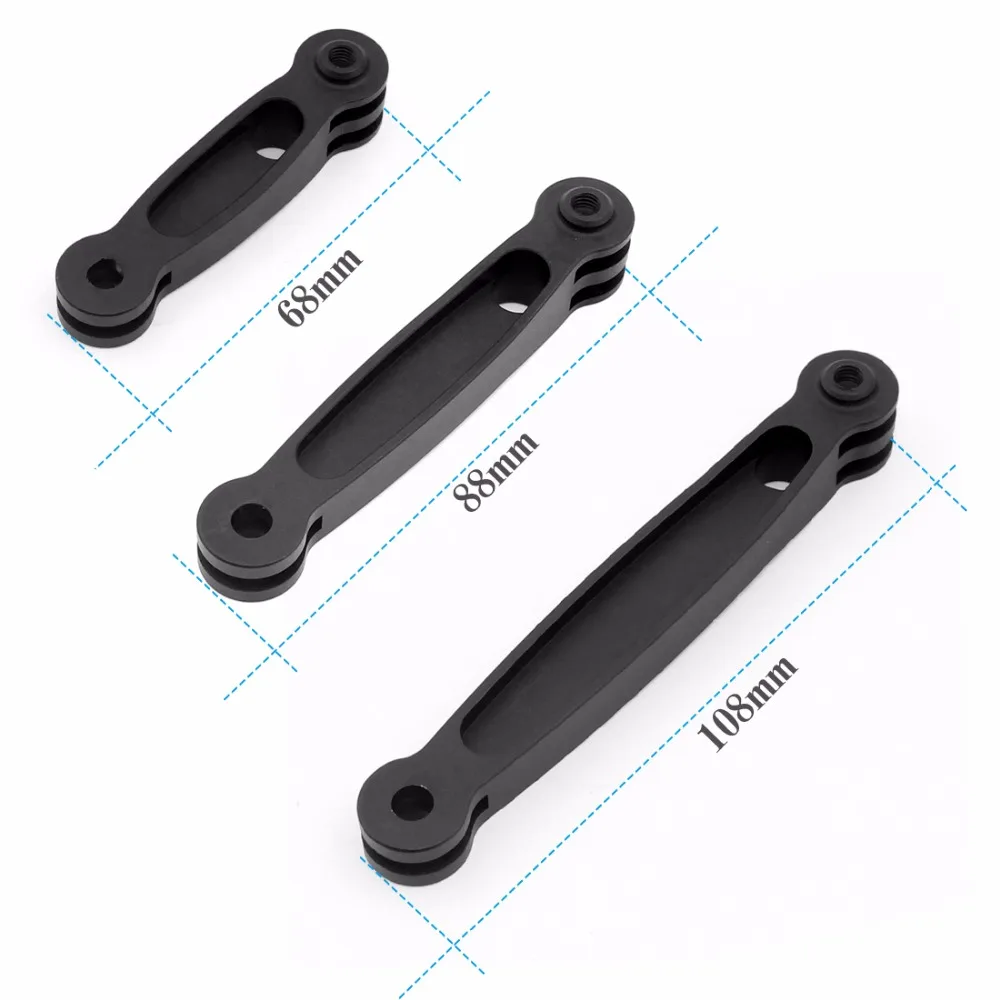 Description Picture 2 of itemHelmet Extension Arm Curved Pole Selfie Stick Bracket Mount for GoPro 
13 for Insta360 X4 One R SJCAM Yi 4K Osmo Action Camera