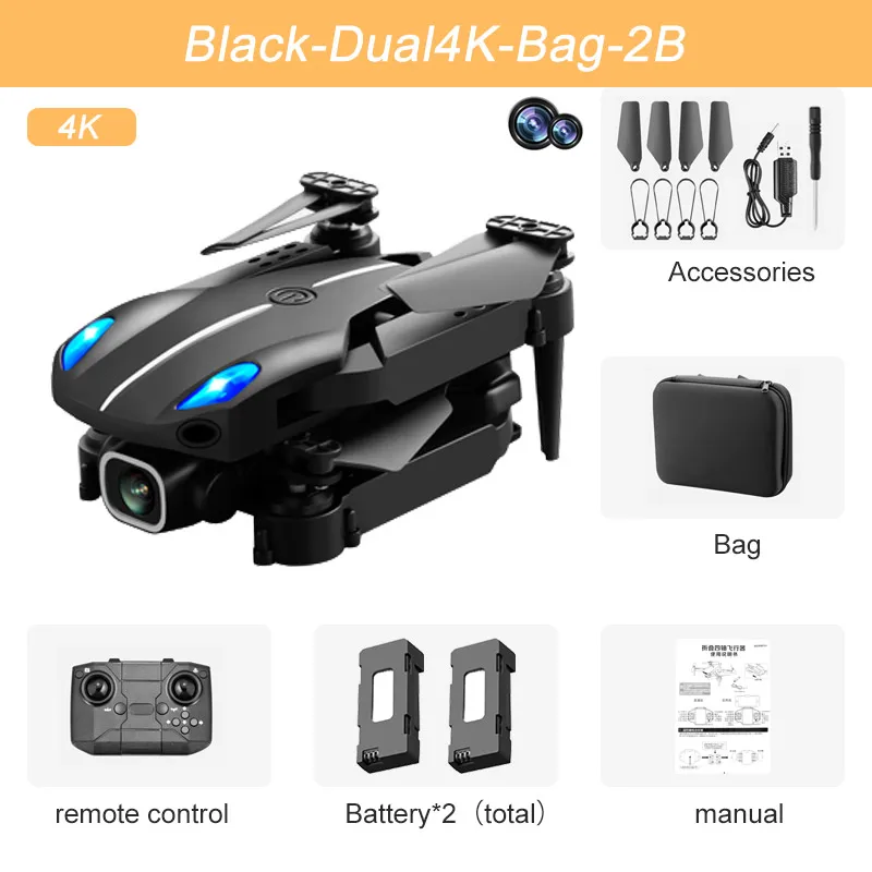 2022 New KY907 Pro Mini Drone 4K Professional HD Dual Camera Obstacle Avoidance Quadcopter RC Helicopter Plane Toys Dron PK E99 RC Quadcopter store near me RC Quadcopter