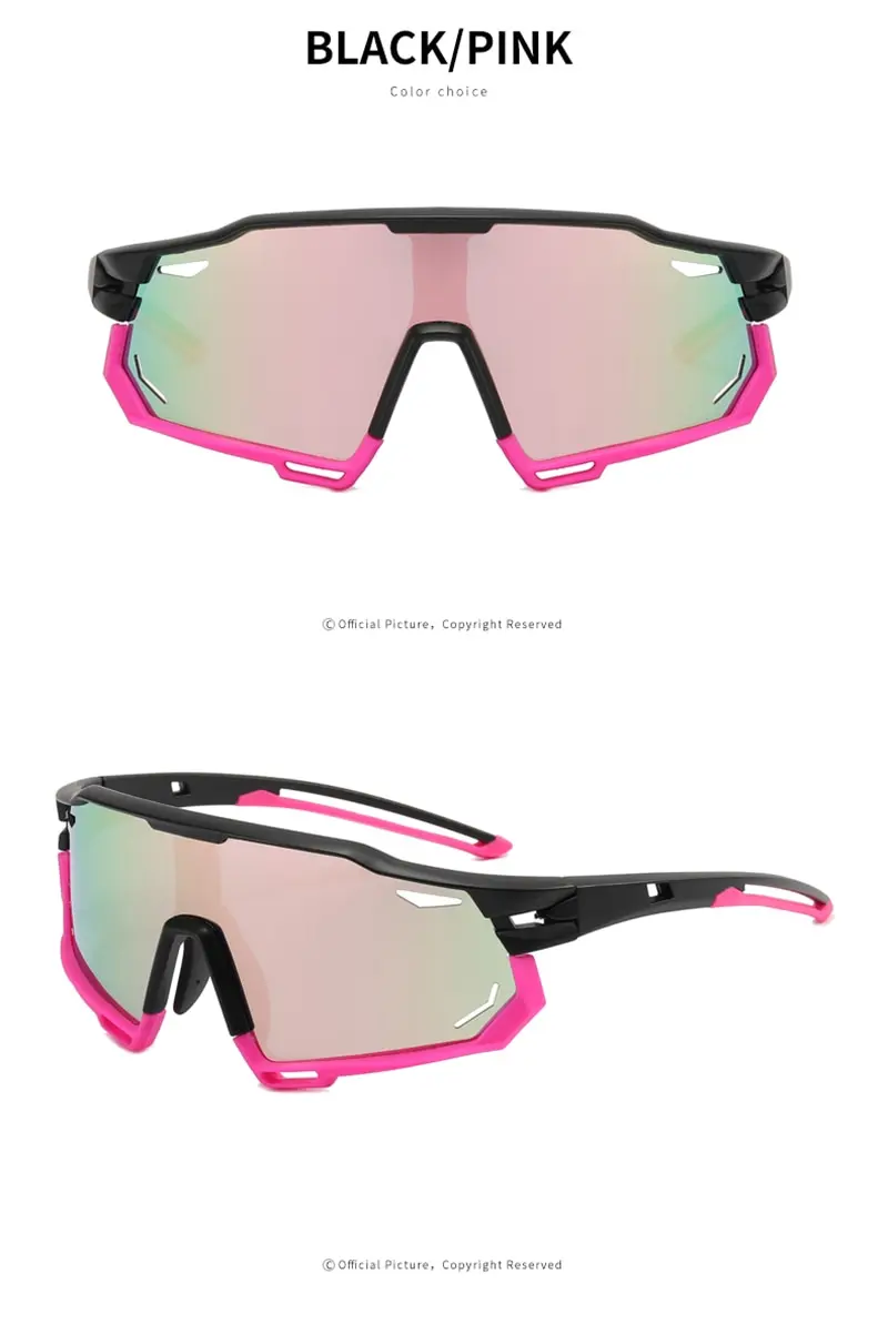 Meekleurende sportbril Heren Vrouw Gepolariseerde fietsbril Mountain MTB Fietsen UV400 zonnebril Fietsbril_voghion.com