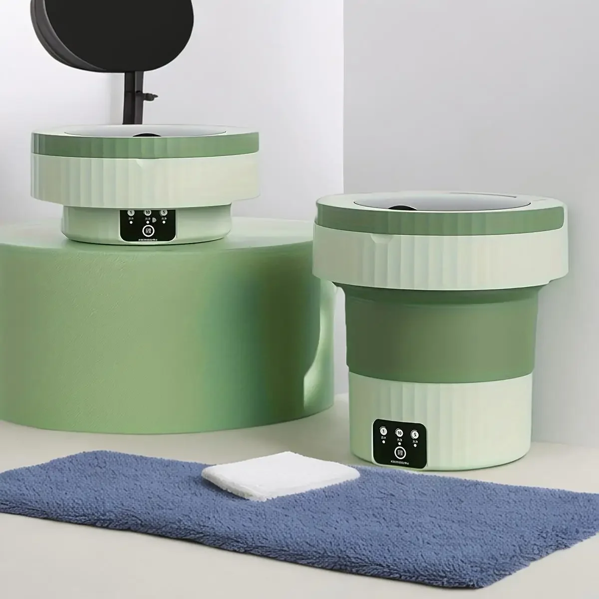 1 portable mini washing machine-perfect for underwear, apartments, camping, travel, RVs, and laundry rooms